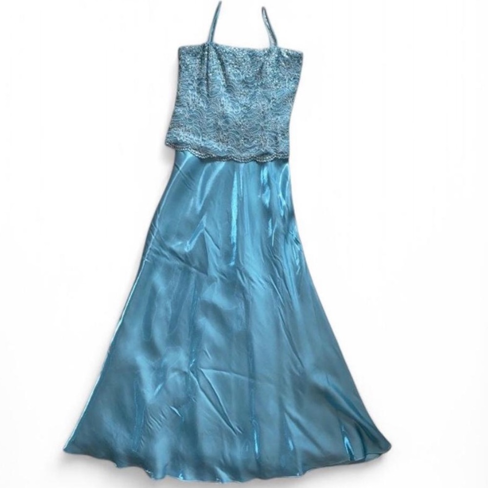 Vtg Karen miller lace dress formal/prom